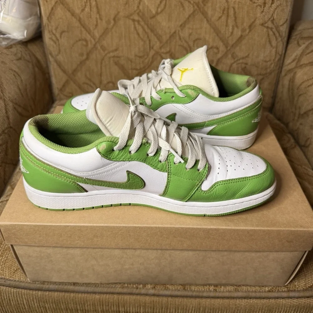 Jordan Air Jordan 1‎ SE Low Chlorophyll White Green HF4823-100 Men's Size 11